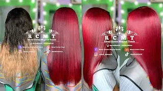 AMAZING RED HAIR COLOR | Hair Transformation | Before and after