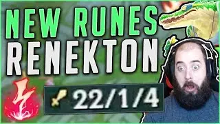NEW RUNES ON RENEKTON MAKE HIM SO BROKEN! NEW SEASON 8 RENEKTON GAMEPLAY! - League of Legends