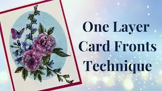 Create One Layer Card Fronts using the Butterfly Bouquet Press plate