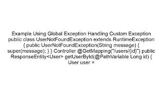 Best Way to Return Different Types of ResponseEntity in Spring Boot | REST Error Handling Explained
