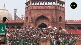 Thousands Protest at Jama Masjid on the Islamic Holy Day of Friday, Led by Bhim Army Chief