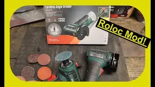 Lidl Parkside PWSA 12B1 12V Grinder tool mod to 50mm 3M roloc Pads!