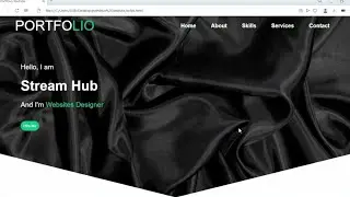 #1 How To Design A Responsive Portfolio Website || Using Html & Css |  Tutorial