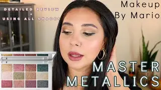 Makeup By Mario Master Metallics Eyeshadow Palette | Detailed Review &  Playing w/ all 12 Shades