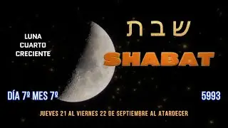 1&ordm; Shabat 7&ordm;mes d&iacute;a 7&ordm; Ez.45:20 jueves 21 a viernes 22 de septiembre al atardecer. Luna 4&ordm; creciente