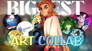 BIGGEST ART COLLAB 2025|DRAWING KISAME HOSHIKAGI FROM AKATSUKI| ARTIST RAJVEER