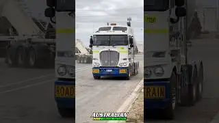 Kenworth K200 road train turning!