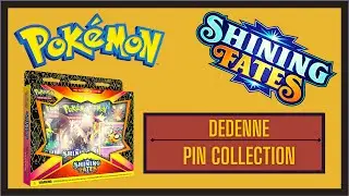 Pokemon Shining Fates Opening - Mad Party Pin Collection Box - Dedenne