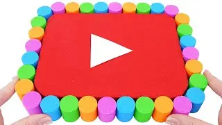 Satisfying Video | How To Make Giant Youtube Play Button Rainbow cake & Cutting ASMR by Sand Words