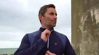 Calvin Klein Micro Grid 1/2 Zip Midlayer