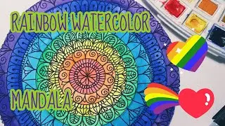 Como hacer un mandala paso a paso | arcoiris | Colorful Mandalas