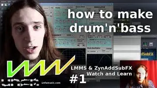 LZW-E01: Introduction + making a simple drum'n'bass track from scratch using LMMS and ZynAddSubFX
