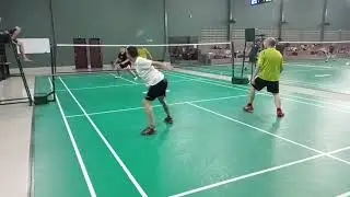 Mabar badminton di Lap.Atlas Palembang 1 Sep 25 (Nico/Morris vs Ko Ridwan/Feri)