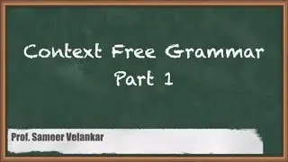 Context-Free Grammar Part 1 | Introduction to Grammars |Theory Of Computation | GATE CSE