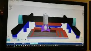 Simulation ordinateur débiteuse granit à commande  numérique - graniterie DEMANGE -  Pierre²