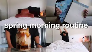 8 am spring morning routine *semi productive*