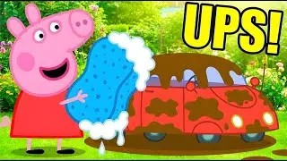 WIELKIE mycie auta! 🚗 Peppa i George robią porządki - Świnka Peppa Sezon 1 Odcinek 33 Bajki