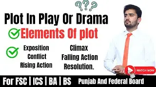 Plot and Elements of Plot In a Play Or Drama | With Examples | MUbaidullah