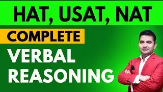 Verbal Reasoning I HEC HAT I HEC USAT I NTS NAT I English with Sir Azeem