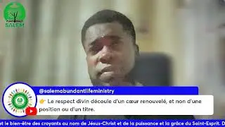 01.02.26_DIVINE RESPECT | Prophetic Word | RESPECT DIVIN : Parole Prophétique | SALEM