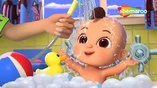 Bath Song | Let's Take a Bath |  3D Rhymes For Kids | Orange Mango