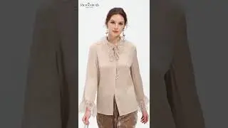 Silk Lace Collar Shirt