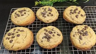 Homemade Crumble Style Cookies 😋 How To Make Perfect Chocolate Chip Cookies 🍪