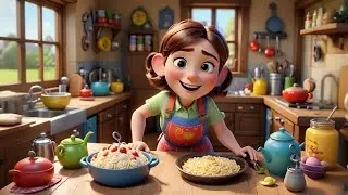 Mia Mouse Bakes a Cake | Baking Song for Kids | Nursery Rhymes and Learning Fun