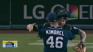 SD@LAD: Kimbrel strikes out the side in Padres' debut