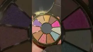 Round Colorful Eyeshadow Palette😍 #shorts #hacks #makeup