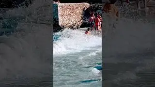 🌊 Olas Locas en Playas de  Mallorca 🏖 🇪🇸#beach #playamallorca #travel#tshort #