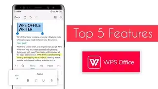 5  COOL WPS OFFICE FEATURES 🔥🔥 - 2021 | Best Free Office Suite for Mobile