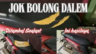 CARA TAMBAL JOK MOTOR dengan lem silen sealant lem kaca #jokmotor #cara