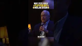 Why Pete Rose flipped off Nolan Ryan. Rose and Ryan explain. 🤣