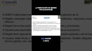 👨🏻&zwj;💻TRIBUTACI&Oacute;N EN BIENES FISCALIZADOS📊#parte3