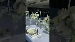 Wedding dinner flowers & decor in Tiflis Veranda | Оформление свадебного ужина в Тбилиси
