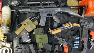 Pubg Machine Gun M4, Glock, Revolver & Shotgun! Tactical Gear & Ammo Collection! #Airsoft