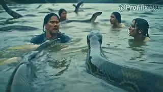 Anaconda attack in Amazon river 😯 #amazon #anaconda #snake #viralvideo #trending