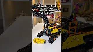 Every Motorized Function (20x Speed) up  in LEGO Technic Volvo EC500! #lego #rlfm #reviews #42215