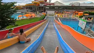 Rainbow Water Slide at Sonnentherme Lutzmannsburg 🇦🇹