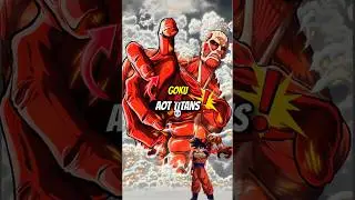 Goku VS Titan's..🤯? #anime #viral
