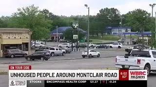 Unhoused people around Montclair Road