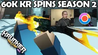 Spending 60K KR on Krunker SEASON 2 Spins (New Skins!)
