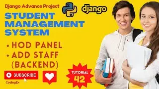 Add Staff (Backend) | Save Staff Form Data in Database | Python Django Tutorial
