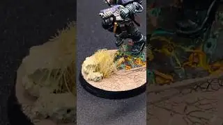 How To Paint DESERT Bases In LESS Than 40 Seconds!!  #warhammer40k  #basing #desert #warhammer
