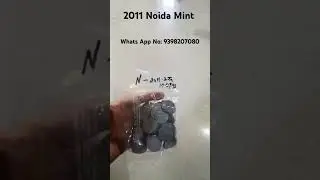 2 Rupees Noida Mint Circulation Coin 2011 #noidamint #2rupeecoin #2011coin #india #coincollecting