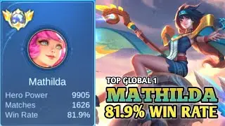 MATHILDA BEST BUILD 2025 | BUILD TOP 1 GLOBAL MATHILDA GAMEPLAY | MOBILE LEGENDS