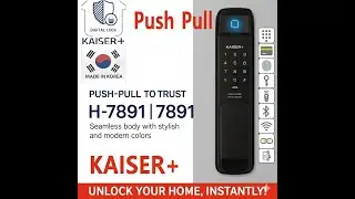 🔐 H7891 Push Pull Smart Door Lock for Main Door | Made in Korea