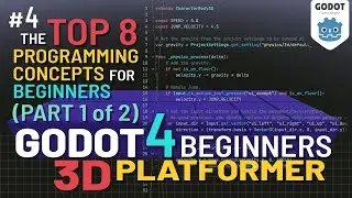 Godot 4 3D Platformer Lesson #4: Coding 101 (Part 1)