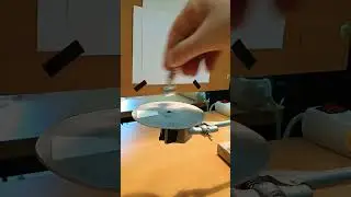 The simplest asynchronous motor made of aluminum disk #shorts